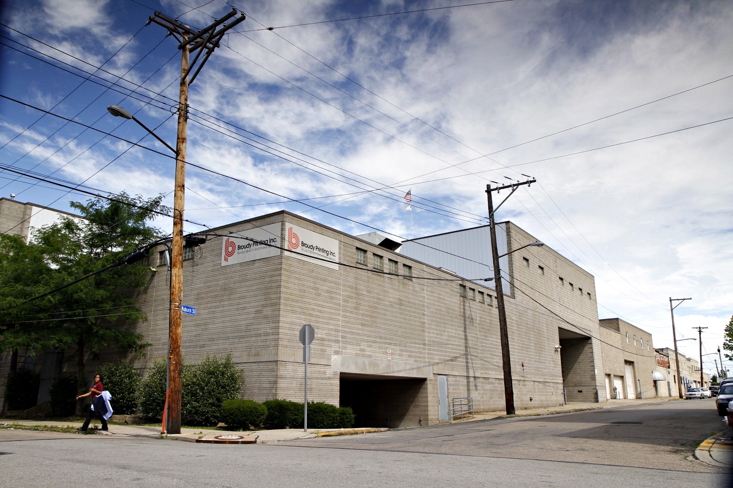 The Broudy Printing plant at Auburn Street in Pittsburgh